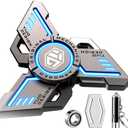 INNPLUS Fidget Spinner, Fidget Spinners Cool, Fidget Spinners for Adults, Stress Anxiety ADHD Relief Figets Toy, Fidget Light Up Spinner, Metal Finger Hand Spinner Toy with Luminous Light (Dark Knight)