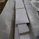 ROYMELO 30x80 Inch White Sliding Barn Door Slab with 5.5ft Hardware Kit Included, 5-Panel, MDF Wood Panel Covered with Water-Proof Scratch-Proof PVC Surface, Simple DIY Assembly