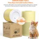 AIRROMI A2001 HEPA Air Purifier Replacement: Original 3-in-1 Filter, Removes 99.97% of 0.3 Micron Particles, Yellow Activated Carbon Filter - Pets & Allergen Specific 1 Pack
