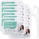 800 Count Floss Picks Dental Tooth Picks Floss Sticks Flossers Strong Toothpicks in Handy Travel Cases for Family Restaurant Bulk Adults Teeth Cleaning