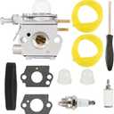TB22 TB225 Carburetor for Troy-Bilt TB252S TB22EC TB32EC TB25CB TB227XP TB272BC TB80EC TB42BC TB21EC TB25S 25cc 27cc String Trimmer Weed Eater