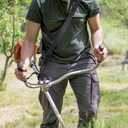 Trimmer Strap for Weed Eater Shoulder Strap Harness[Upgraded Elastic Part], Compatible with EGO/Greenworks String Trimmer, Leaf Blower, & Shrub Trimmers