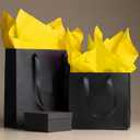 Yellow Tissue Paper for Gift Bags 40 Sheets Weddings Birthday Fall Decoration Sunflower DIY Art Crafts Packaging Wrapping Paper Bulk, 14 x 20 Inch