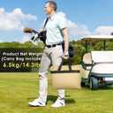 SHANTRA Golf Cart Enclosure, Golf Cart Cover for 2/4 Passengers with 4-Sided Transparent Windows, Portable & Universal Rain Cover with Carrying Bag - Waterproof