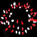 Red/White C3 Outdoor 18FT 50 LED Straberry Christmas Lights - Connectable Plug, Green WireVintage Decorative Lights - Mood Lighting