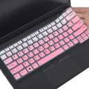 Keyboard Cover Skin for 14" Lenovo Thinkpad X1 Carbon 7th 6th 5th 2019-2017/ThinkPad X1 Yoga Gen 5 4 3,Lenovo ThinkPad L390 L460 L470 L480 T460(s) T470(s) T480(s) T460(p) T490 T14(s) A485-Gradual Pink