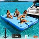 Inflatable Floating Dock for Water Activities, 6ft-15ft Island Raft
With Non-Slip Surface, Load Capacity 450–2000 lbs, Water Platform for Pool, Lake, Pond, Beach, River & Ocean Activities