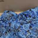 Plus Size Tankini Top Only - Flowy Bathing Suits Top Plus Size Swim Top 2025 Modest Swimsuits Top (Blue Paisley)