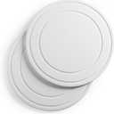 Diatomaceous Earth Plant Saucer for Indoor, 2 Pack 8 inch, Instant Dry Pot Saucer, Plant Drip & Drainage Tray for Indoor, Off White