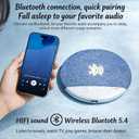 2026 New Bluetooth Pillow Speaker for Sleeping, Ultra-Thin 1.1cm Under Pillow Speaker with White Noise Timer & Bluetooth 5.4, Wireless Sleep Aid with Stereo Bass, Comfortable for Adult Side Sleepers
