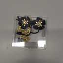 Straw Covers for Stanley Cup Accessories: Black Decorations for Stanley 30 oz & 40 oz Tumbler with Handle, Bling Letter Charms and Flower Silicone Straw Cap Topper, Trendy Stuff for Teen Girls & Women