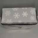 RUVANTI Flannel Sheets Full Size - 100% Cotton Double Brushed Bed Sheets Set, Deep Pockets 16 Inches, All Seasons Breathable & Extra Soft Full Sheets, Warm & Cozy, 4 Piece, Snowflakes