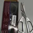 Huusk Kitchen Scissors and Potato Peelers Set, Multifunction Japanese Vegetable Peeler for Kitchen, Stainless Steel Cooking Shears with Fruit Peeler for Carrot, Veggie, Gifts for Women (Light Silver)