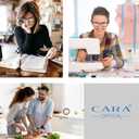 CARA 2 Pack Progressive Multifocus Reading Glasses, Flexible Lightweight TR90 Frame Blue Light Blocking Computer Readers, Workspace for Near Range (C1, 2.25)