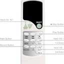 Replacement Remote Control for Tascam RC-10 Stereo Master Recorder DR-100MKII DR-100 DA-3000 SS-CDR250N SS-R250N DR-701D DR-70D DR-60DMKII DR-60D DR-100MKIII DR-40X DR-40 DR-60 SD-20M (Remote Only)