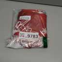 Likiyol Christmas Valances for Windows Red Swag Curtains Snowflake Kitchen Curtains Blackout Window Valance Rod Pocket Xmas Kitchen Valance for Bathroom Cafe, 60" W x 36" L, 1 Panel