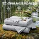 REDKISS Waffle Cooling Throw Blanket 60" x 90" - Lightweight Breathable Viscose Derived from Bamboo for Hot Sleepers, Soft Summer Throw Blanket for Couch Bed, Gray