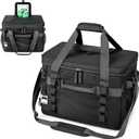 OPUX Cooler Bag, 60 Cans Insulated Soft Collapsible Portable Cooler, Soft Sided Leakproof Cooler for Beach Camping with Shoulder Strap, Ice Chest for Travel Road Trip Picnic, Black