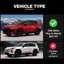 TPE Floor Mats Set for Toyota RAV4 PHEV 2026, All Weather TPE Custom Fit Floor Liners & Cargo Liner & Backrest Mats (Plug-in Hybrid), Car Floor Mats Accessorie, Black