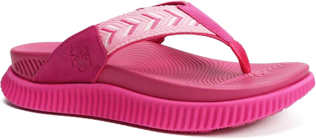 KuaiLu Womens Fashion Orthotic Flip Flops Ladies Athletic Thick Cushion Recovery Thong Sandals Slip On Memory Foam Walking Sandles With Comfortable Plantar Fasciitis Arch Support