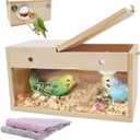 kathson Parakeet Nesting Box,Transparent Parrots Breeding Mating Boxes Nest House,Bird Cage Nesting Box for Cockatiel,Budgie,Lovebirds,Conure,Finch,Canary,XL