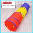 Kids Play Tunnel Tent for Toddlers, Colorful Pop Up Crawl Tunnel Toy Tent for Baby Infant Children or Dog Cat Pets, Indoor & Outdoor Toys for Boy and Girl Backyard Playset