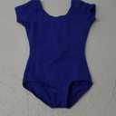 Capezio Girls Classic Short Sleeve Leotard (Small, Royal)