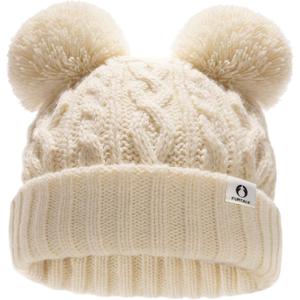 FURTALK Toddler Winter Hat Pom Pom Beanie Knitted Warm Hats for Baby Kids Boys Girls (Beige)
