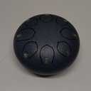 8 Inch Steel Tongue Drum 11 Notes A Major Handpan Drum Portable Rain Drum Outdoor Percussion Instrument with Mallets Finger Picks Carry Bag Music Book Beginner Yoga Meditation Gift (Silver)