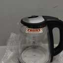 1500W Electric Kettle with Temperature Control - 6-Temp Presets for Tea/Coffee, Double Wall Cool-Touch, 4H Keep Warm, 1.7L Borosilicate Glass & BPA-Free, Fast Boil for Home/Office