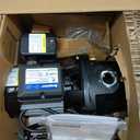 Acquaer 1HP Shallow/Deep Well Jet Pump, Cast Iron Convertible Pump with Ejector Kit, Well Depth Up to 25ft or 90ft, 115V/230V Dual Voltage, Automatic Pressure Switch