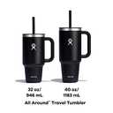 Hydro Flask 32 Oz Travel Tumbler with Handle, Lid and Straw - Insulated Stainless Steel in White