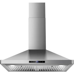 Wall Mount Kitchen Hood 30 inch, Ducted/Ductless Range Hood with Delayed Shutdown Function, 700CFM, 3 Speed Fan, Energy-saving LED Lights, Soft Touch Control, Stainless Steel Grease Filters