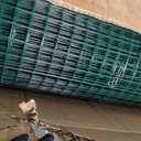 Tongmo 48" x 100' Green Chicken Wire Fencing, 19 Gauge Green Wire Fence, 1"x1" Mesh Size Metal Welded Wire Garden Fence Roll, Poultry Netting for Rabbit/Duck/Chicken