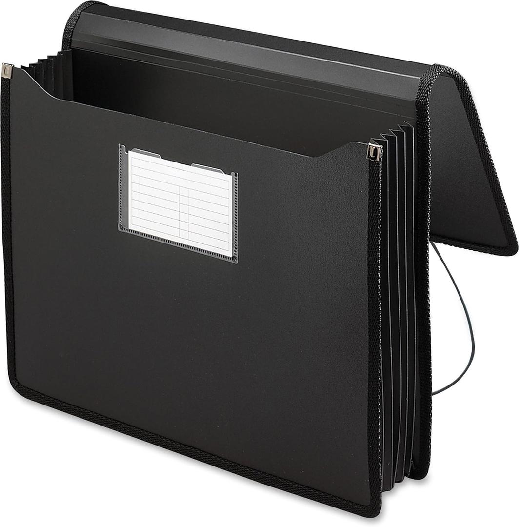 Smead Poly Wallet, Accordion File Organizer for File Folders, Letter Size, Black, 5-1/4 inch Expansion, Office Supplies, Document Organizer (71500) Smead Poly Wallet, Accordion File Organizer for File Folders, Letter Size, Black, 5-1/4 inch Expansion, Office Supplies, Document Organizer (71500)