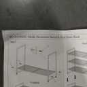 Simple Houseware 3-Tier Stackable Mesh Shoe Rack, White