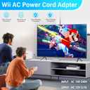 PORTHOLIC 4 in 1 Wii Replacement Cables Set, Wii AC Power Adapter + Wii to hdmi Converter+ Wired Motion Sensor Bar and Composite Audio Video Cable for Nintendo Wii