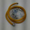 Puxyblue [2025 NEW] 72" Flexible Gas Line Kit for Dryer Stove Range Flexible Stainless Steel Gas Dryer Kit - 5/8" OD(1/2" ID) Dryer Gas Line with Connector 3/4" FIP & 1/2" MIP & 3/4" MIP Fitting