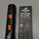 Whisper Quiet Dog Nail Grinder with LED Light, Safe & Stress-Free for Sensitive Dogs of All Breeds & Sizes, 3 Grinding Bits, 3-Speed, Pet Nail Trimmers, Rechargeable Painless Grooming Kit (Black)