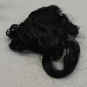 Topcosplay Black Wigs for Women Long Wavy Middle Part Full Wigs Halloween Cosplay Synthetic Wig