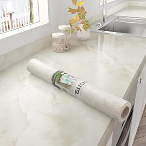 Matte Beige Marble Contact Paper for Countertops Waterproof Roll
Cream White Marble Wallpaper Peel and Stick Removable Countertop Contact Paper for Tables Cabinet Kitchen Bathroom 17.7"x120"
