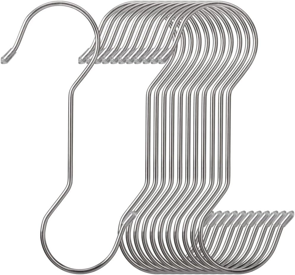 12 Pack 7.9 Inch Extra Long Shower Curtain S Hooks Stainless Steel Heavy Duty for Hanging