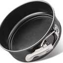 Cheesecake Pan Set, 4/7/8/9 inch Nonstick Leakproof Springform Pan for Mini Cheesecakes, Pizzas, Quiches, Black, 4 inch 
