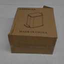 CEROELDA Small Bathroom Trash Can with Lid Soft Close-5L/1.3 Gal Slim Garbage Can-Metal Step Wastebasket-Rectangle Narrow Waste Bin for Office, Bedroom, Toilet, Live Room-White