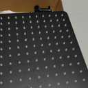 Hibbent All Metal CUPC Certified 10'' Rainfall Shower Head, Dual Shower Head Combo, High Pressure Handheld 4 Sprays Shower Wand, 16'' Adjustable Extension Arm, 71'' Hose, Shower Holder, Matte Black