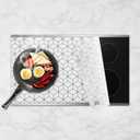 KitchenRaku Large Induction Cooktop Protector Mat, 20.4x30.7 Inch, Magnetic, Silicone, Electric Stove Burner Covers, Glass Top Stove Cover