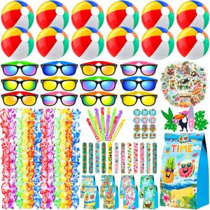 Joycover Beach Pool Party Favors, 122Pcs Hawaiian Pool Beach Party Supplies, Hawaiian Leis For Luau Decorations, include Kids Sunglasses, Beach Balls, Pool Party Supplies, Summer Beach Toys Joycover Beach Pool Party Favors, 122Pcs Hawaiian Pool Beach Party Supplies, Hawaiian Leis For Luau Decorations, include Kids Sunglasses, Beach Balls, Pool Party Supplies, Summer Beach Toys