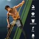 AugKnot Resistance Bands for Working Out: 5-Levels Exercise Bands Set - Pull Up Assistance Elastic Silicone - Physical Therapy/Stretching/Training - Home Gym for Women/Men