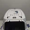 2-Door Top-Load Hard-Sided Dogs, Cats Pet Travel Carrier, Gray & Blue, 22.8"L x 15.0"W x 13.0"H