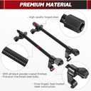14" Coil Spring Compressor Tool | Heavy Duty Suspension Strut Remover Installer Tool Kit Macpherson Coil Spring Compressor Automotive Strut Spring Compressor with 2 Steel Jaws